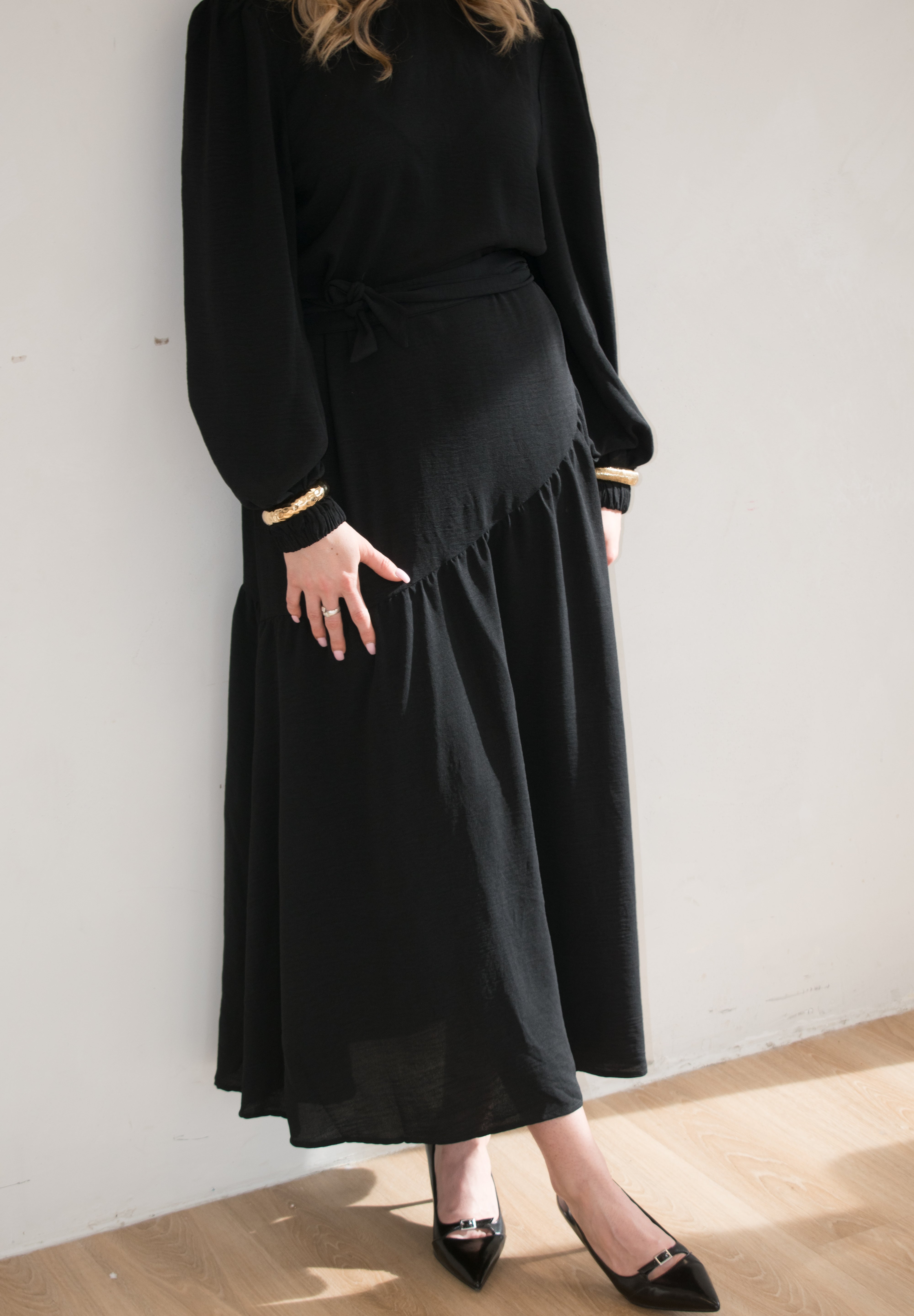 Graceful Flow Maxi- Black