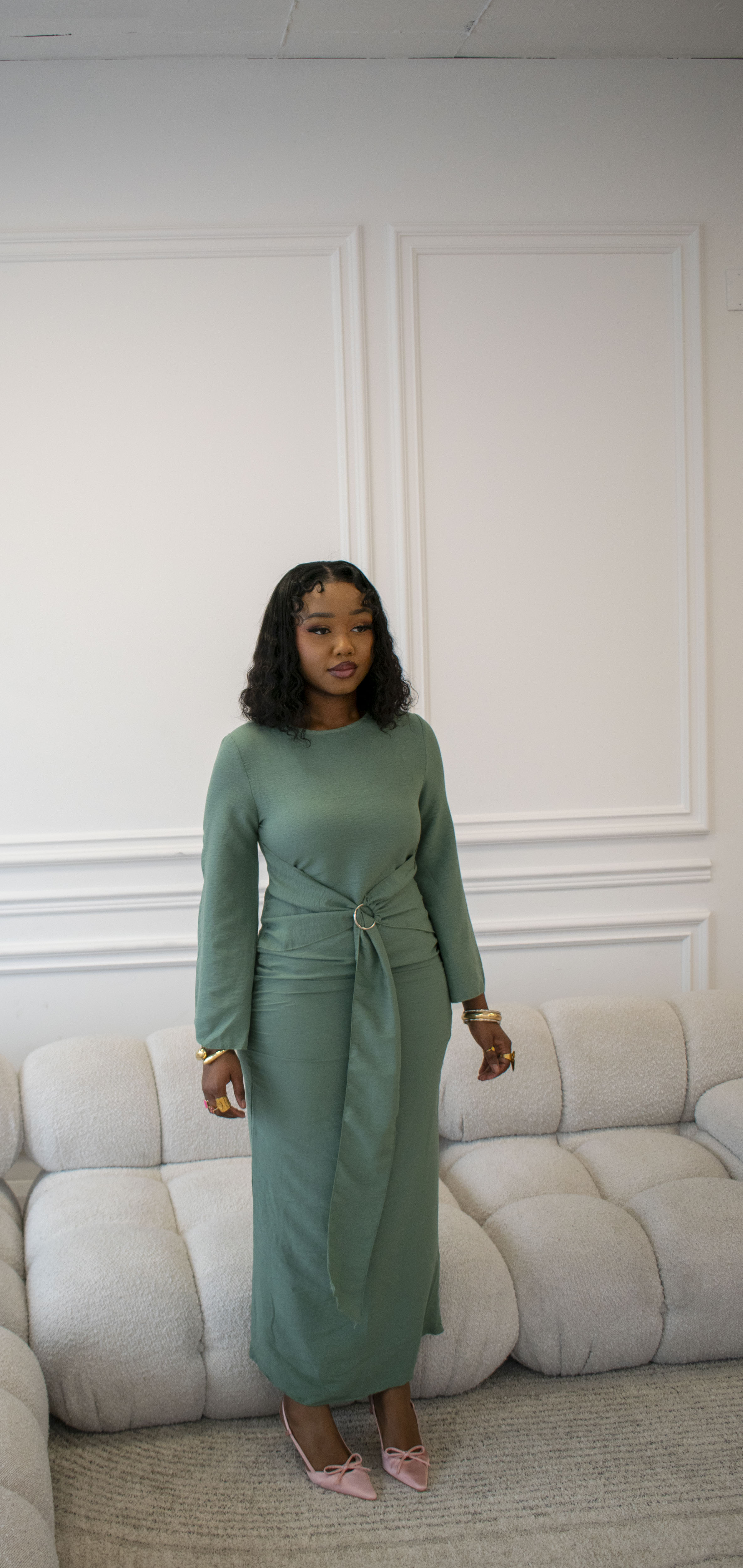 Serene Dress- Mint Green